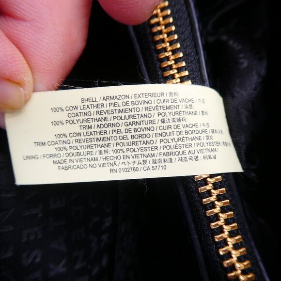 Kate Spade WKRU3930 Black Leather Satchel Tote Handbag As-Is - Picture 11 of 15